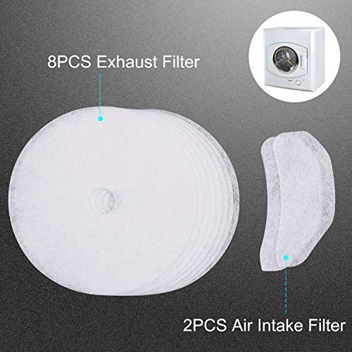 10 PCS Dryer Exhaust Filter for Panda Dryer Filter Universal Lint Filter (10 Count)