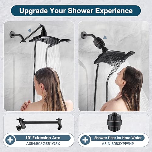 High Pressure Dual Shower Head Combo