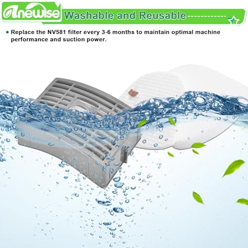 Filter Replacement for Shark Navigator NV586 NV581 NV581Q NV580
