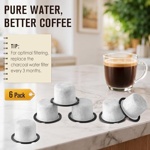6 Pack Coffee Water Filter Replacement (6 Count)