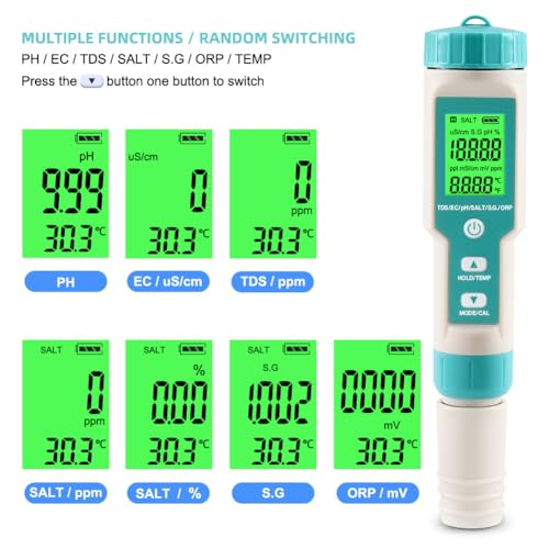 pH Meter for Water 7 in 1 PH