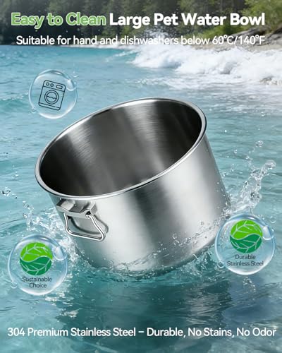 14L No Spill Dog Water Bowl (5.5 Pound)