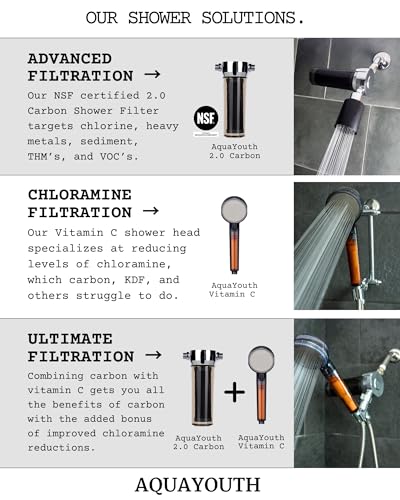 2.0 Carbon Shower Head Filter System