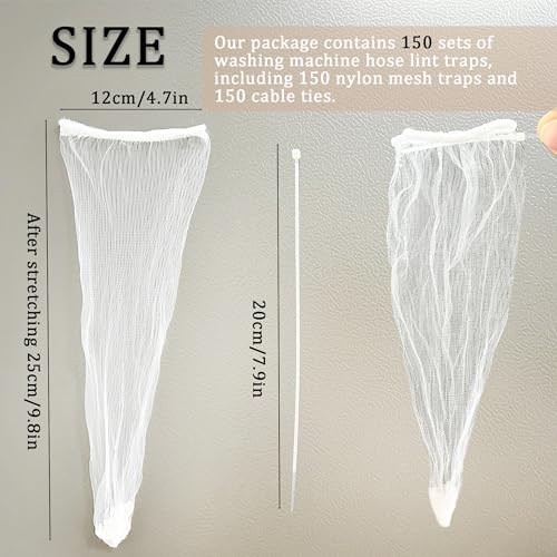 150 Pack Lint Traps for Washing Machine Hose