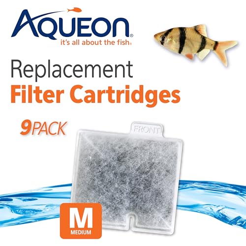 Genuine Aquarium Fish Tank Replacement Filter Cartridges Medium (9 Count)