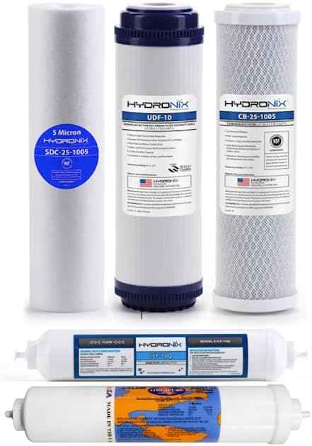 6 Stage Zoi Epsilon Reverse Osmosis Water Filter System with pH Filter 50 GPD Drinking Water RO