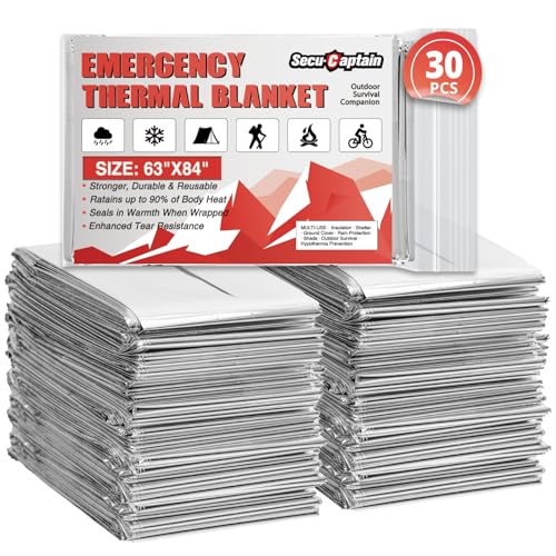 Survival Emergency Thermal Blankets (30 Count)