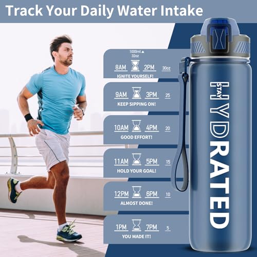 Water Bottle with Straw