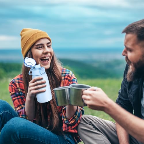 Insulated Water Bottle 12 oz with Dustproof Lid