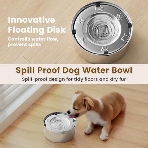 Dog Water Bowl No Spill