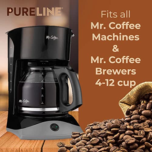 Pure Line Replacment for Mr. Coffee Water Filter Charcoal Disks. Universal Fit for Mr. Coffee Machines. (12 Count)