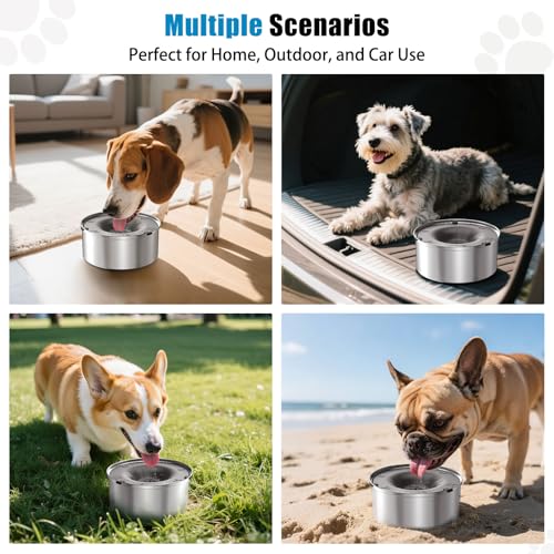 Dog Water Bowl No Spill 40oz