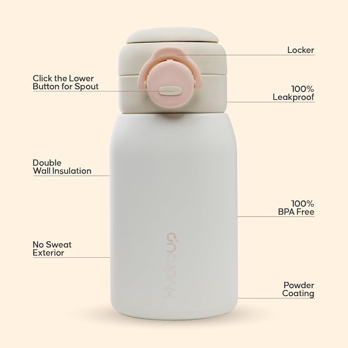 Kids Water Bottle 16oz – Stainless Steel Vacuum Insulated, Leakproof with 2-in1 Straw & Chug Lid, BPA-Free, Durable for School and Sports