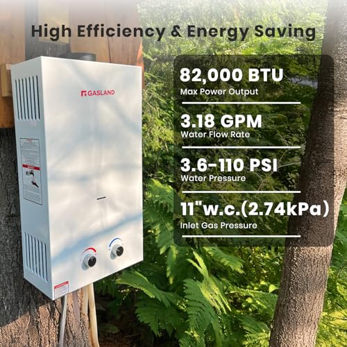 BS318 Outdoor Propane Tankless Water Heater 3.18GPM