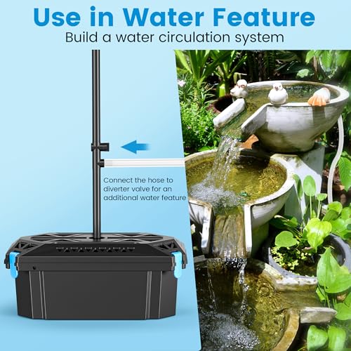 20W Solar Pond Filter Fountain for Outdoor Koi Pond