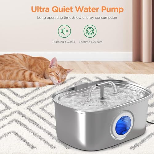 Cat Water Fountain Stainless Steel