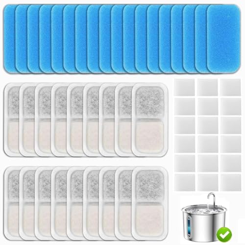 18 Set Cat Fountain Replacement Filters Compatible with oneisall PWF (36 Count)