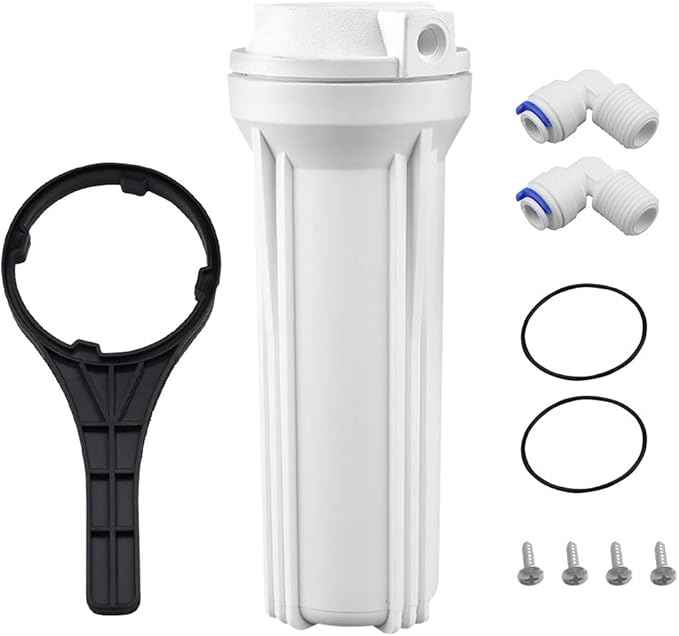 Geekpure 10 Inch Reverse Osmosis Water Filter Housing for RO Filtration System -1/4" Port-2.5" - AquaVibe