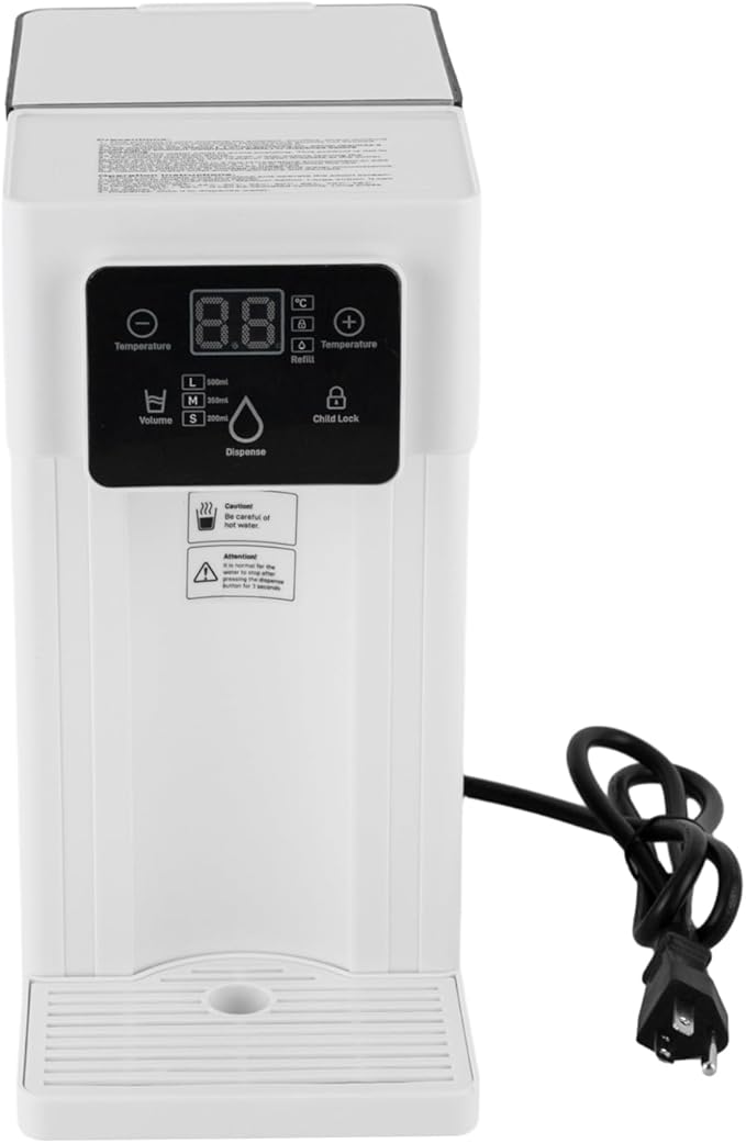 Instant Hot Water Filter Dispenser, 3L Electric Kettles Hot Water Dispenser, Instant Heating in 3 Seconds, Adjustable Temp & Water Volume, Smart Touch Screen
