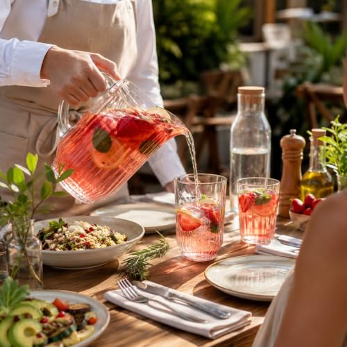60 oz Clear Plastic Water Pitcher