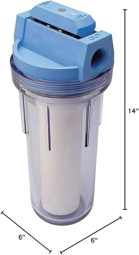 Culligan HF-360A Standard Duty 3/4" Inlet/Outlet Whole House Filtration System, Clear (Pack of 6)