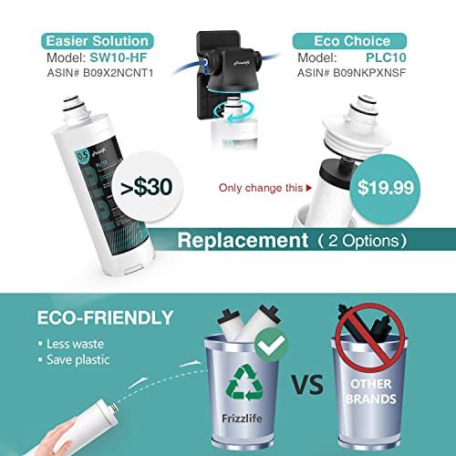 SW10F Under Sink Water Filter System with Brushed Nickel Faucet