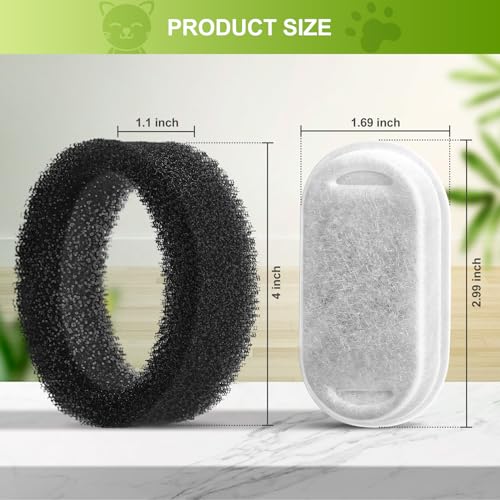 12 Pack Cat Water Fountain Filters