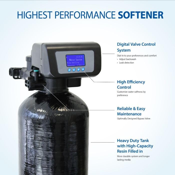SOFTENER-HE-30-FG, 30K Grains, Treats 1-3 Bathrooms