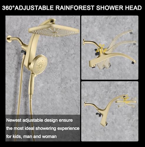 12" High Pressue Rain Shower Head with Handheld