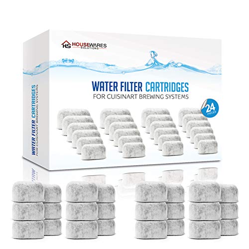 Pack of 24 Replacement Charcoal Water Filters for Cuisinart Coffee Machines By Housewares Solutions (24 Count)