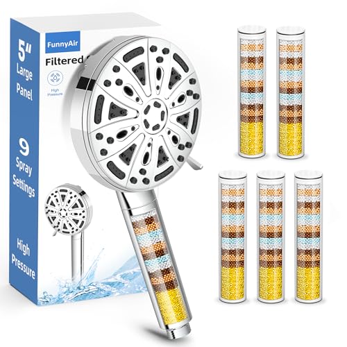 Filtered Shower Head with Handheld (5 Count)