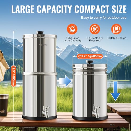 Gravity fed Water Filter System