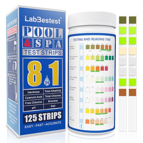 Salt Pool Test Strips Salt Water Pool Testing Kit (125 Count)