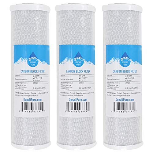 3 Pack Replacement for iSpring RCC7 Activated Carbon Block Filter (3 Count)