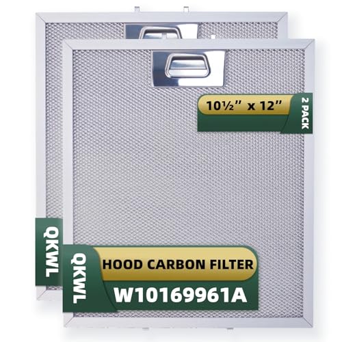 Upgraded 5 Layer Aluminum W10169961 Range Hood Filter 10.5x12in 2 Pack