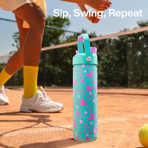 Insulated Water Bottle with Straw Stainless Steel Water Bottle