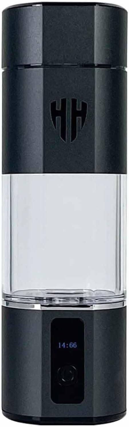 300ML Hydrogen Water Bottle Generator, Concentration Up to 3800-6000PPB, Dual Chamber PEM and SPE Electrolysis Technology, Portable Hydrogen Water Machine