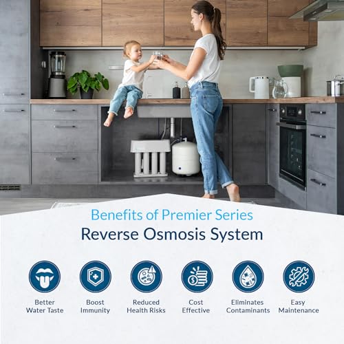 Premier 4 Stage RO Reverse Osmosis Under Sink Drinking Water Filtration System