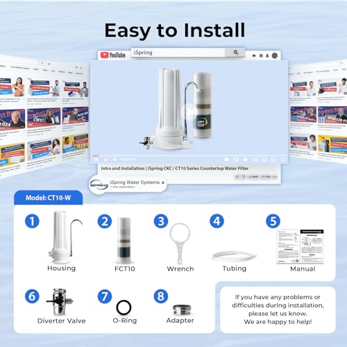 CT10 W Countertop Water Filter
