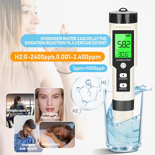 Hydrogen Water Tester 4 in 1 PH