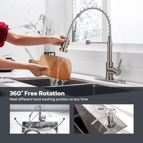 Kitchen Faucet with Soap Dispenser