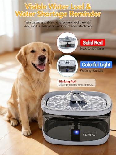 9.5L Dog Water Fountain for Large Dogs