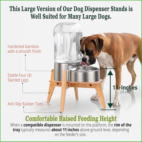 Dog Water and Food Dispenser Stand for Large Dogs