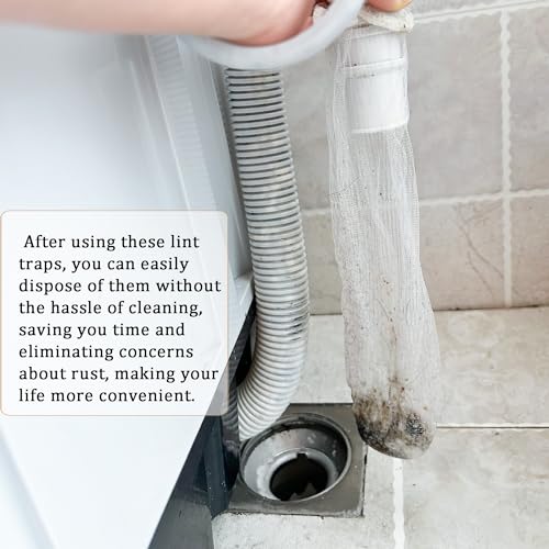 150 Pack Lint Traps for Washing Machine Hose