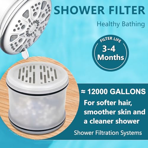 16 stage filter Replacement Fixed Shower Filter Compatible with Cobbe Fixed Filtered Shower heads 2