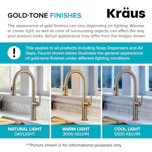 Oletto 2-in-1 Commercial Style Pull-Down Single Handle Water Filter Kitchen Faucet for Reverse Osmosis or Water Filtration System in Spot-Free Antique Champagne Bronze, KFF-2631SFACB