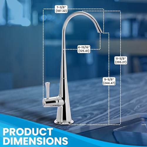 Non-Air-Gap Brass RO Faucet, Chrome