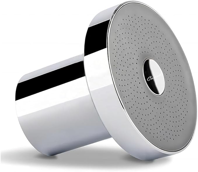 Cascada High-Pressure 5.5" Rainfall Filtered Shower Head with 15-Stage Filter for Hard Water Softener Chrome Finish