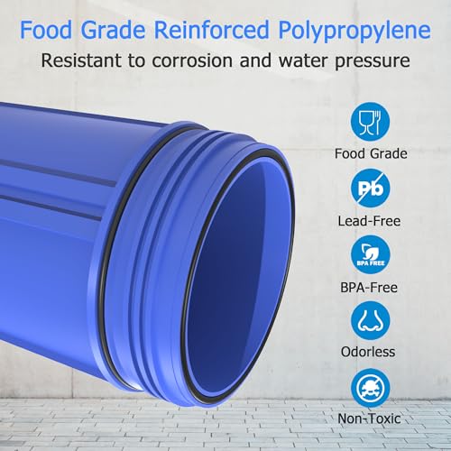 WHB20 Whole House Water Filter Housing Fit 20"x4.5" Sediment etc Filters
