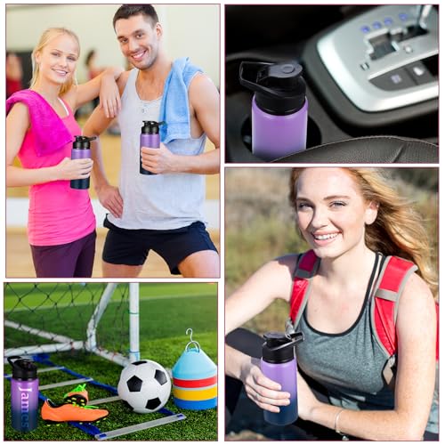 10 Pack Aluminum Water Bottles Bulk 17oz Dark Blue (10 Count)